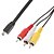 Недорогие Органайзеры для кабелей-3RCA мужской пр порт мужской Mini USB 2.0 порт для подключения кабелей