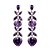 abordables Boucles d&#039;oreilles-Femme Couple Pourpre Clair Rouge Zircon Boucles d&#039;oreille goutte - Zircon Cœur Bijoux Rouge / Arc-en-ciel / Champagne Pour