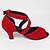 abordables Zapatos de baile-Zapatos de baile (Rojo) - Danza latina - Personalizados - Tacón Personalizado