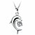 cheap Necklaces-Women&#039;s Silver Crystal Pendant Necklace Fashion Classic Silver Dolphin Necklace