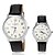 cheap Fashion Watches-Men&#039;s Women&#039;s Couple&#039;s Wrist watch Fashion Watch Casual Watch Quartz Hot Sale PU Band Vintage Black White Red Brown