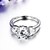 voordelige Ring-Dames Bandring - Titanium Staal Hart Modieus 5 / 6 / 7 Voor Bruiloft / Feest / Dagelijks / Strass