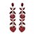 abordables Boucles d&#039;oreilles-Femme Couple Pourpre Clair Rouge Zircon Boucles d&#039;oreille goutte - Zircon Cœur Bijoux Rouge / Arc-en-ciel / Champagne Pour