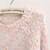 お買い得  レディースセーター-Women&#039;s Sweet Fall Wear with Color Dot Mohair Short Pullover Sweater