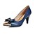cheap Women&#039;s Heels-Women&#039;s Shoes Sheepskin Spring Summer Fall Winter Cone Heel Bowknot For Dress Blue Yellow Orange