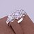 levne Prsteny-Dámské Prsten - stylové Šperky Stříbrná Pro Svatební Večírek
