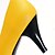 cheap Women&#039;s Heels-Women&#039;s Shoes Sheepskin Spring Summer Fall Winter Cone Heel Bowknot For Dress Blue Yellow Orange