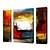 cheap Abstract Paintings-Oil Painting Hand Painted Abstract Classic Stretched Canvas / Three Panels With Stretched Frame