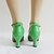 baratos Sapatos Para Dança de Salão &amp; Dança Moderna-Mulheres Sapatos de Dança Moderna Paetês Salto Alto Lantejoulas Salto Robusto Não Personalizável Sapatos de Dança Verde