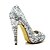 cheap Women&#039;s Heels-Women&#039;s Spring Summer Fall Platform Dress Party &amp; Evening Stiletto Heel Silver Gold