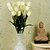 Χαμηλού Κόστους Ψεύτικα Λουλούδια-Ψεύτικα λουλούδια 1 Κλαδί μινιμαλιστικό στυλ Τουλίπες Λουλούδι για Τραπέζι