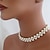 preiswerte Perlenhalskette-Damen Perlen Halsketten Stränge Halskette Brautkleidung Künstliche Perle Weiß Modische Halsketten Schmuck Für Hochzeit Party Normal Alltag
