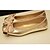 baratos Sapatilhas de mulher-Mulheres Sapatos Couro Envernizado Primavera / Verão Mocassim Sem Salto Cinzento / Preto / Dourado