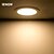 baratos Luzes LED de Encaixe-Lâmpada de Teto Encaixe Embutido SMD 210-240 lm Branco Quente AC 100-240 V