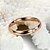 ieftine Inele la Modă-Pentru femei Band Ring degetul mare Diamant sintetic Argintiu Trandafiriu Oțel titan Placat Auriu femei Modă Nuntă Petrecere Bijuterii / Ștras