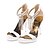 cheap Wedding Shoes-Women&#039;s Shoes Leatherette Spring / Summer Stiletto Heel Crystal / Tassel Almond / Black / White / Wedding / Party &amp; Evening