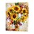 ieftine Picturi Florale/Botanice-Pictat manual Floral/Botanic Vertical,Clasic Tradițional Un Panou Hang-pictate pictură în ulei For Pagina de decorare