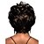 お買い得  合成ウィッグ-Deep Brown Curly Fashion Woman&#039;s Short Wig