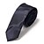 levne Pánské doplňky-5 cm černý&amp;amp;šedá hedvábná kravata