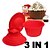 billiga Bakformar-stora toppen cupcake pan jätte kiselform baka 3 set