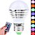 voordelige Gloeilampen-YWXLIGHT® LED-bollampen 250-300 lm E26 / E27 1 LED-kralen Krachtige LED Op afstand bedienbaar RGB 85-265 V