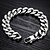 cheap Bracelets &amp; Bangles-Men&#039;s Chain Bracelet Unique Design Fashion Titanium Steel Bracelet Jewelry Silver For