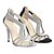 cheap Women&#039;s Sandals-Women&#039;s Shoes Leatherette Spring / Summer / Fall Open Toe / T-Strap Party &amp; Evening Stiletto Heel Black / Silver / Gold