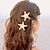 cheap Hair Jewelry-Women&#039;s Other Alloy Hair Clip, Cute Party All Seasons Gold
