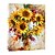 ieftine Picturi Florale/Botanice-Pictat manual Floral/Botanic Vertical,Clasic Tradițional Un Panou Hang-pictate pictură în ulei For Pagina de decorare