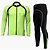 cheap Men&#039;s Clothing Sets-Realtoo Men&#039;s Long Sleeve Cycling Jersey with Tights Winter Nylon Spandex Polyester Blue Orange Green Bike Clothing Suit Breathable Quick Dry Sports Mountain Bike MTB Road Bike Cycling Clothing