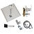 cheap Rough-in Valve Shower System-Shower Set Set - Rainfall Contemporary Chrome Wall Mounted Ceramic Valve Bath Shower Mixer Taps / Brass / Two Handles Five Holes