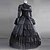 cheap Historical &amp; Vintage Costumes-Gothic Lolita Aristocrat Lolita Dress Long Length Satin Cotton Dress Petticoat Lolita Accessories
