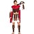 cheap Ethnic &amp; Cultural Costumes-Roman Costumes Gladiator Cosplay Costume Party Costume Masquerade Men&#039;s Ancient Greek Ancient Rome Halloween Carnival New Year Festival / Holiday Polyester Outfits Red+Brown Patchwork