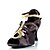 cheap Dance Shoes-Women‘s Dance Shoes Samba Satin Stiletto Heel Black/Pink/Purple