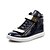 cheap Men&#039;s Sneakers-Men&#039;s Spring Summer Fall Comfort Synthetic Casual Flat Heel Black White