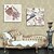 cheap Prints-Stretched Canvas Art Decorative Painting Flowers And Birds Set of 2