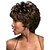お買い得  合成ウィッグ-Deep Brown Curly Fashion Woman&#039;s Short Wig