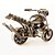 Недорогие Игрушечные мотоциклы-Игрушки Для мальчиков Discovery Игрушки Дисплей Модель Металл Персик