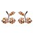 cheap Earrings-S&amp;V Brass With Cubic Zirconia Stud Earrings (More Colors)
