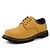 cheap Men&#039;s Oxfords-Men&#039;s Shoes Leather Spring / Summer / Fall Flat Heel Lace-up Brown / Yellow / Green