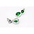 abordables Boucles d&#039;oreilles-Femme Zircon Laiton Vermeil Gouttes Bijoux Vert Rose Or Rose Bleu royal Bijoux de fantaisie