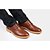 olcso Férfi fűzős bőrcipők-Férfi Bullock cipő Bőr Tavasz / Ősz Félcipők Barna / Kék / Sárga / Bőr cipők