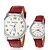 cheap Fashion Watches-Men&#039;s Women&#039;s Couple&#039;s Wrist watch Fashion Watch Casual Watch Quartz Hot Sale PU Band Vintage Black White Red Brown