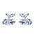 cheap Earrings-S&amp;V Brass With Cubic Zirconia Stud Earrings (More Colors)