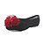 זול נעלי בלט-בגדי ריקוד נשים נעלי ריקוד קנבס נעלי בלט פרח שטוחות / סוליה חצויה לבן / אדום / ורוד
