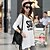 お買い得  レディーストップス-Women&#039;s Loose Printing Long Style Long Sleeve T Shirt