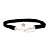 Недорогие Модные ожерелья-Ожерелья с подвесками Кожа Сплав Черный Ожерелье Бижутерия Назначение Для вечеринок Повседневные