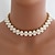 cheap Pearl Necklaces-Women&#039;s Pearl Choker Necklace Beaded Necklace Bridal Imitation Pearl White Necklace Jewelry For Wedding Party Casual Daily