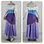 preiswerte Kostüme aus Film und Fernsehen-Princess Cosplay Costume Women&#039;s Movie Cosplay Purple Top Dress Apron Halloween New Year Polyester
