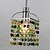 cheap Island Lights-1-Light SL® 10cm(3.9inch) Crystal Pendant Light Metal Electroplated Modern Contemporary 110-120V / 220-240V
